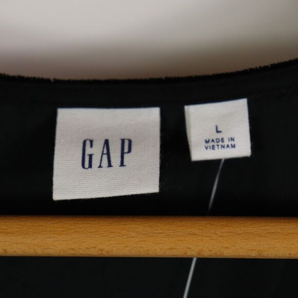 NWT Gap Velvet Midi Wrap Dress L - Picture 6 of 8